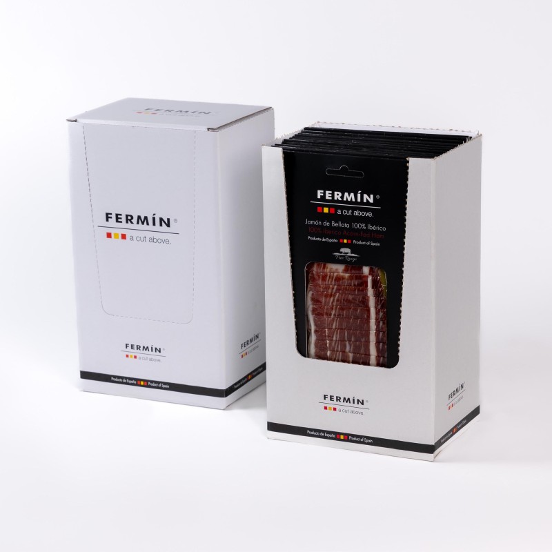 JAMÓN DE BELLOTA 100% IBÉRICO LONCHEADO